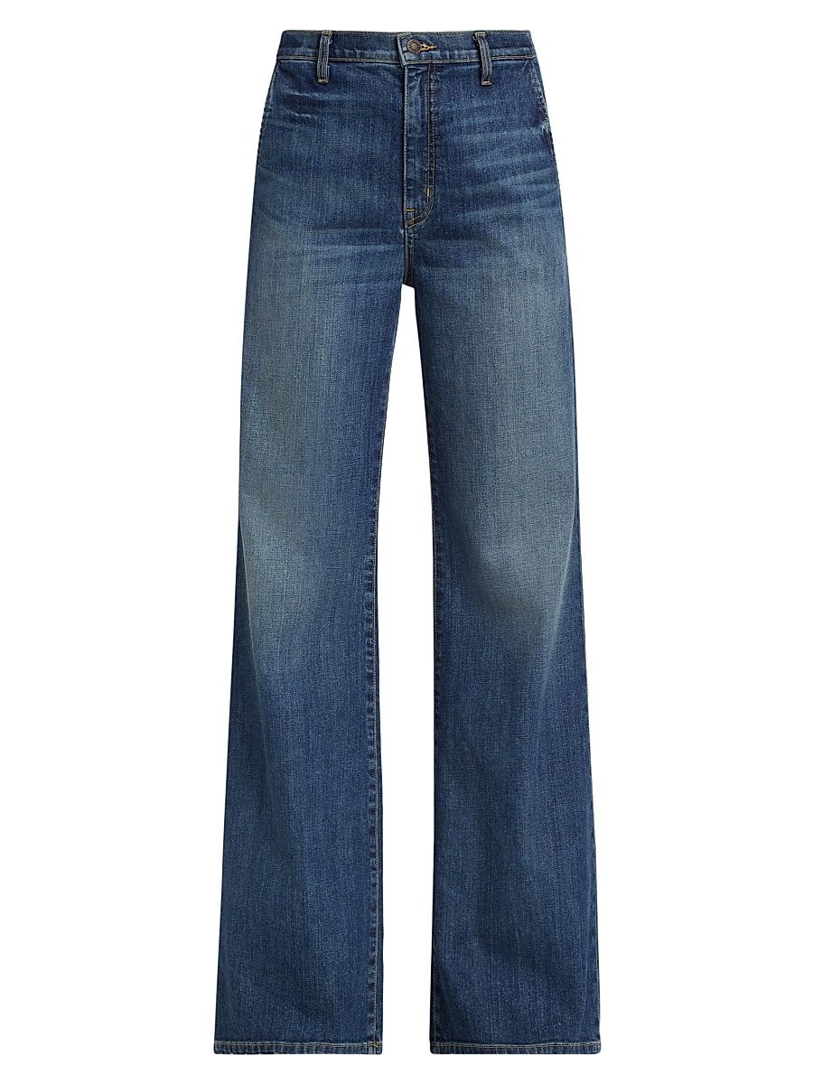 Women's Anna High-Rise Stretch Wide-Leg Jeans - Classic Wash - Size 30