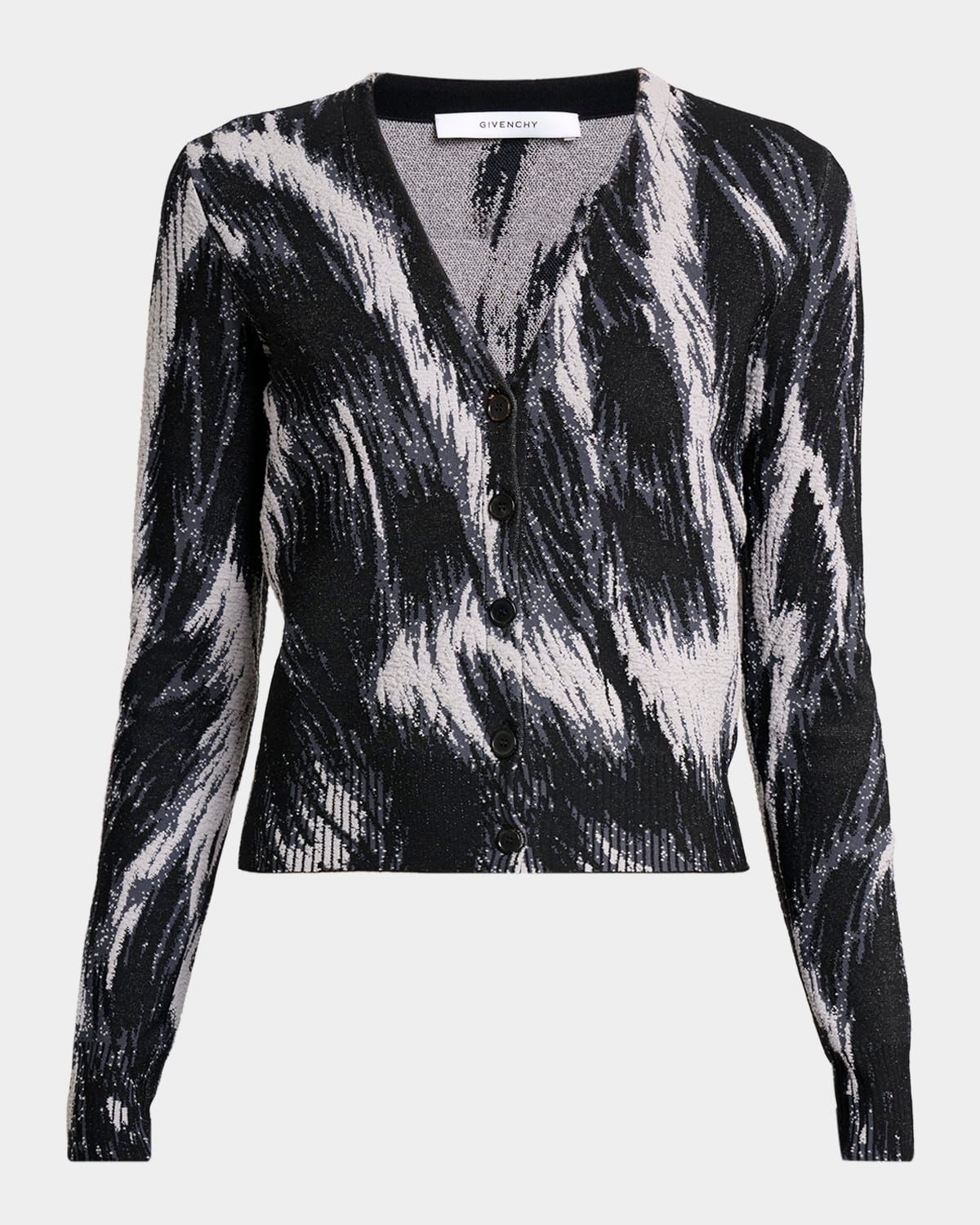 V-Neck Cropped Cardigan