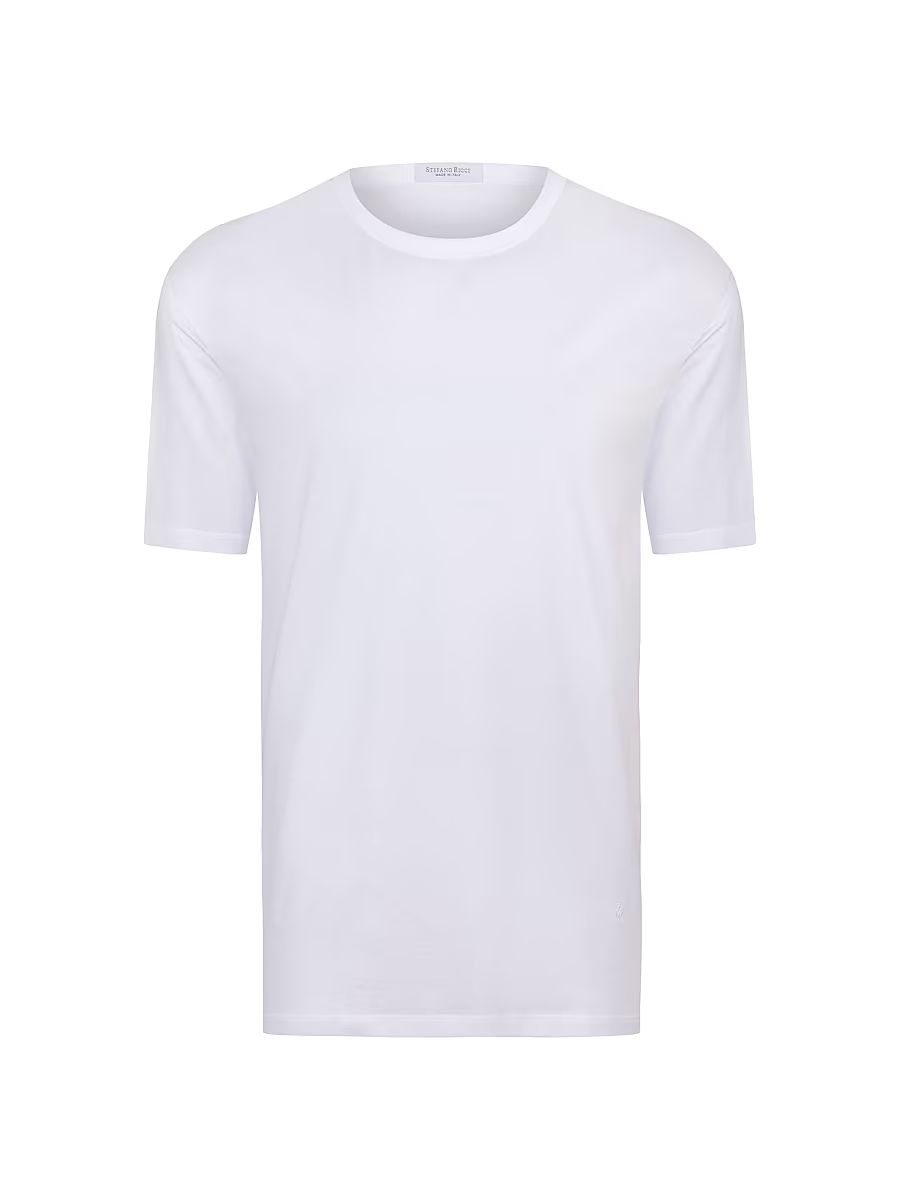 Men's Solid Cotton Crewneck T-Shirt - Traffic White - Size XXXXXXXL