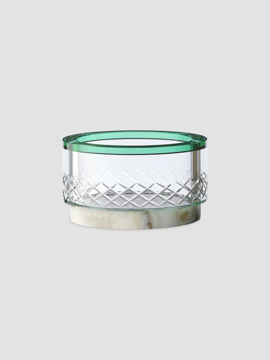 Reflections Copenhagen Amber Dusk Gallant Bowl - Green Clear
