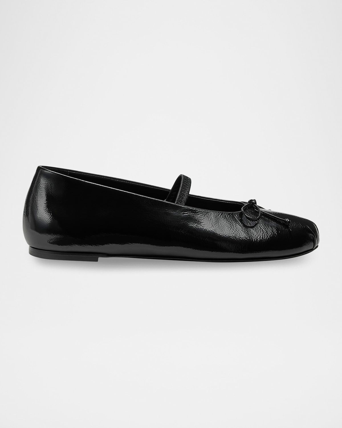 Prima Bow Patent Leather Ballerina Flats