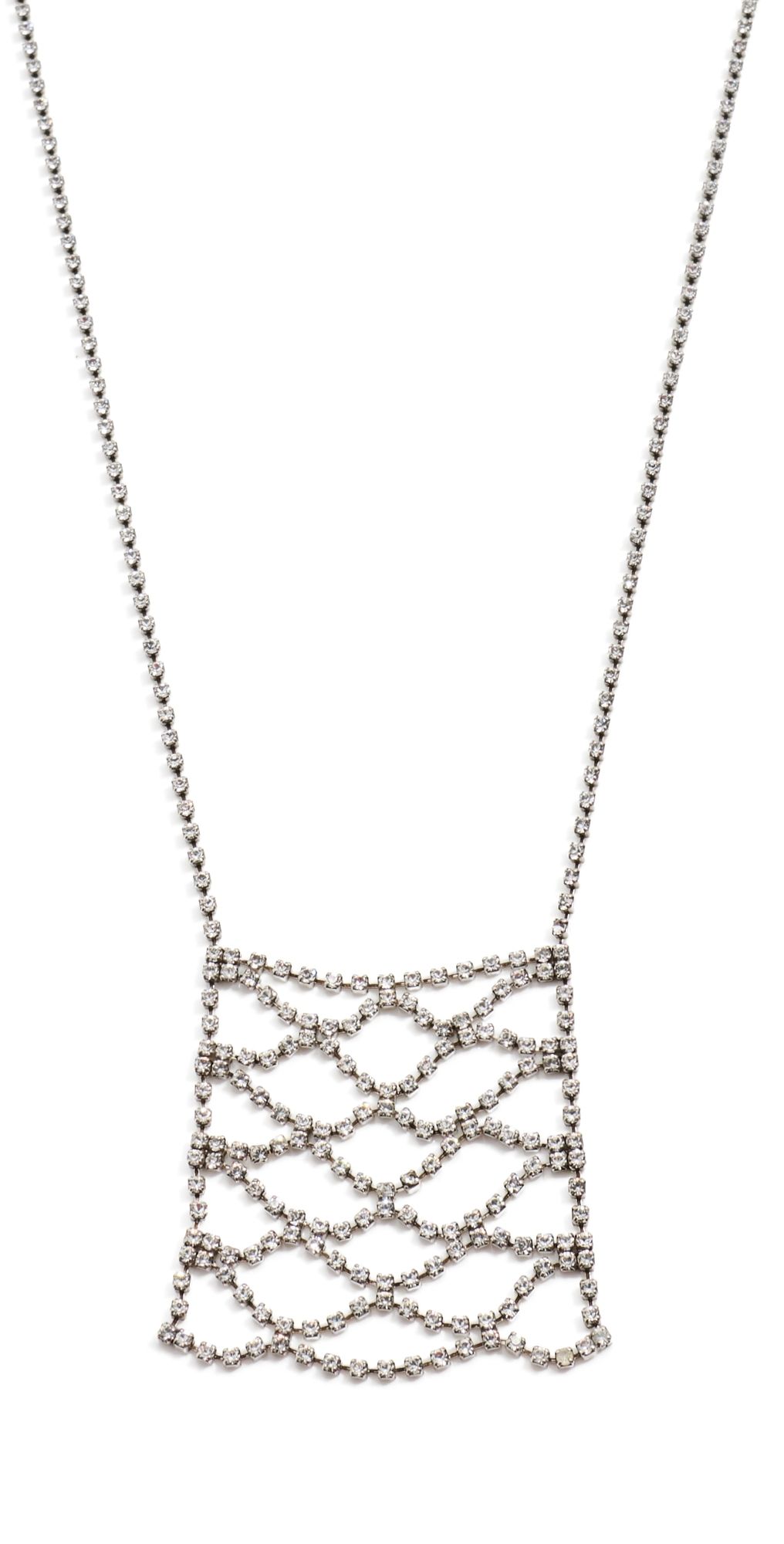 Isabel Marant Long Necklace Transparent/Silver One Size