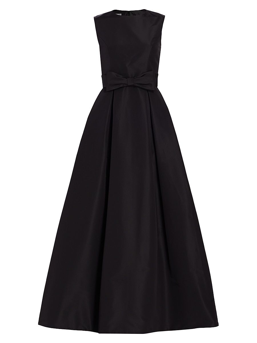Women's Grace Silk Faille Ball Gown - Black - Size 2