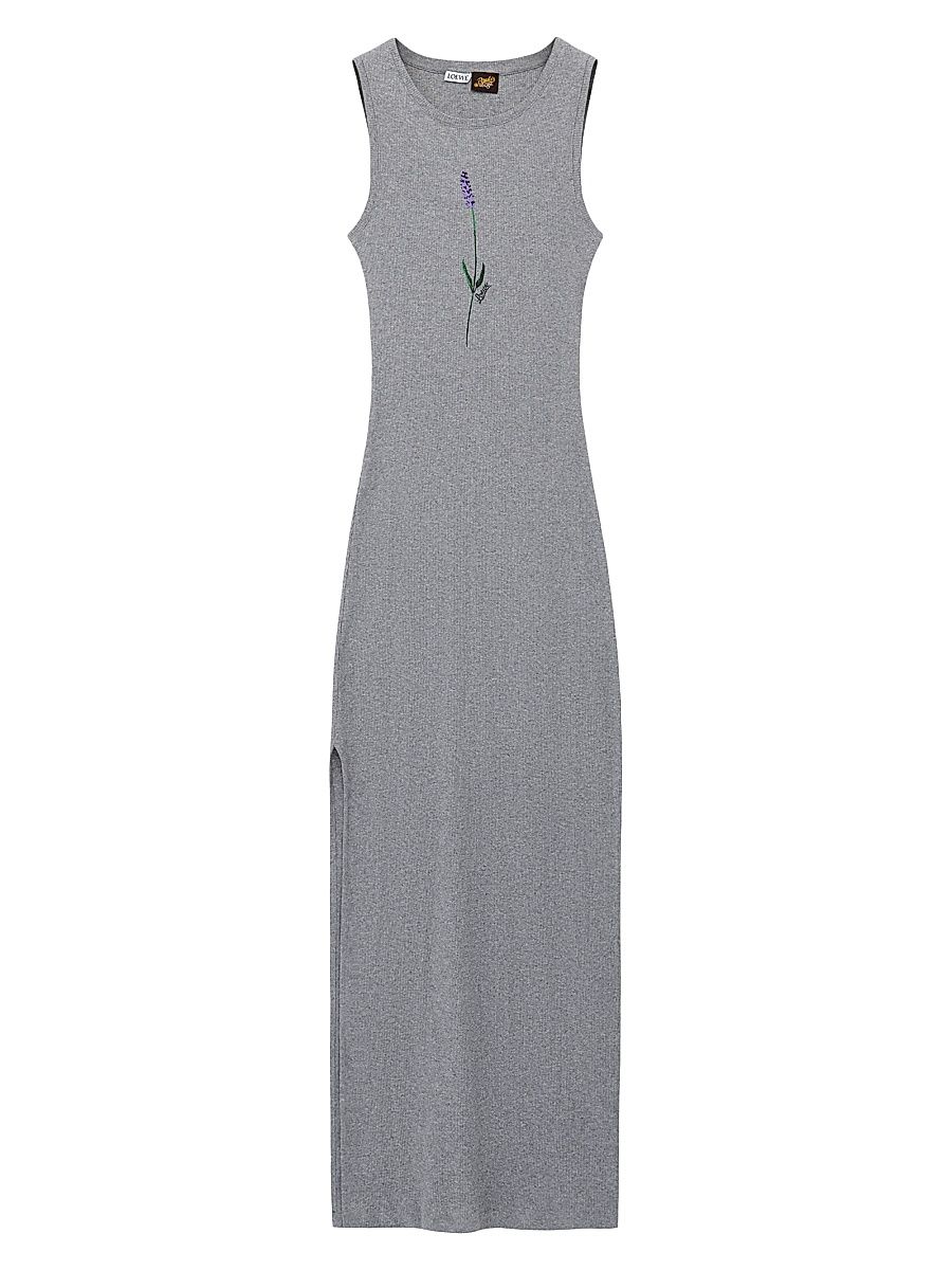 Women's LOEWE x Paula's Ibiza Lilac Tank Maxi Dress - Grey Melange - Size Large