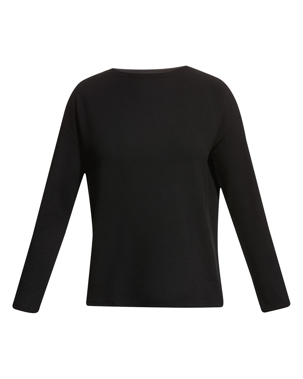 Drop-Shoulder Crewneck French Terry T-Shirt