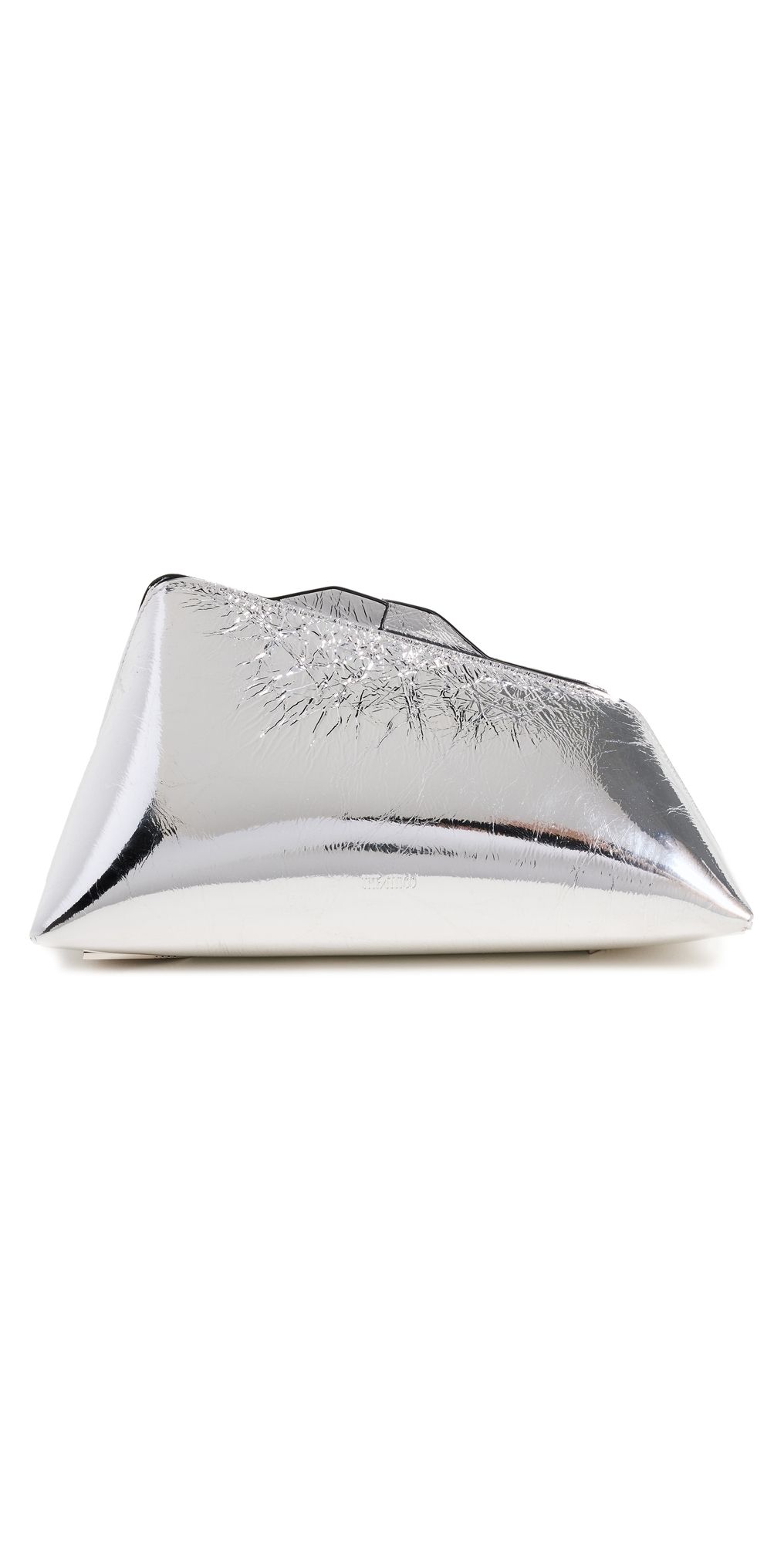 The Attico 8.30 PM Clutch Silver One Size