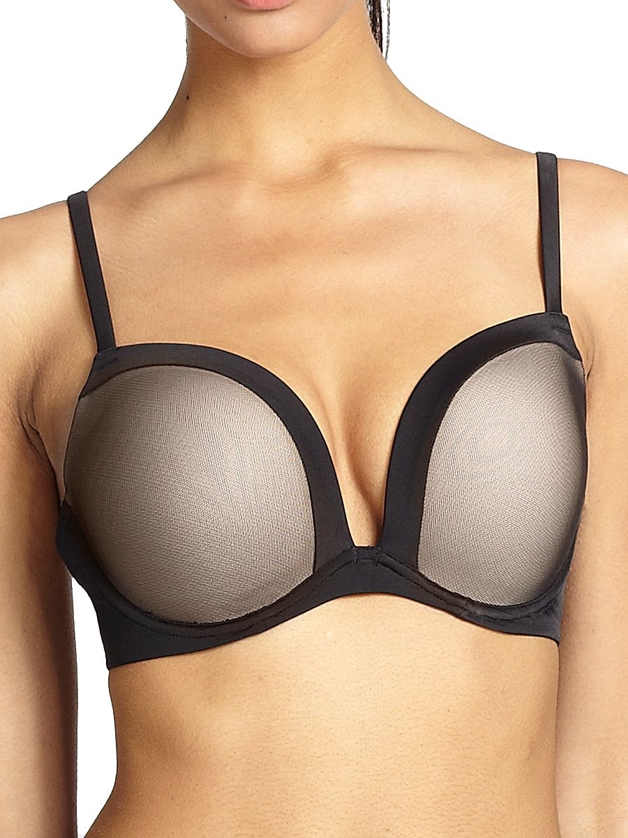 Women's Infinite Possibilities Plunge Bra - Black - Size 34F