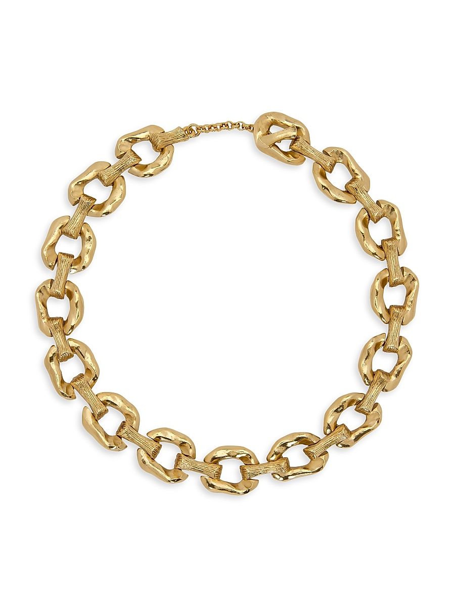 Women's 14K-Gold-Plated Round Chain Necklace - Gold
