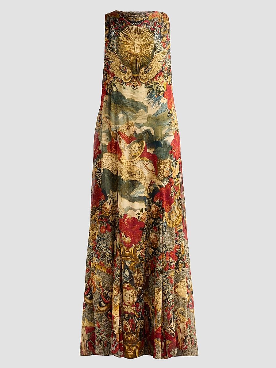 Women's Camilla x The Met Meet Me at the Met Silk Gown - Meet Me At The Met - Size Small