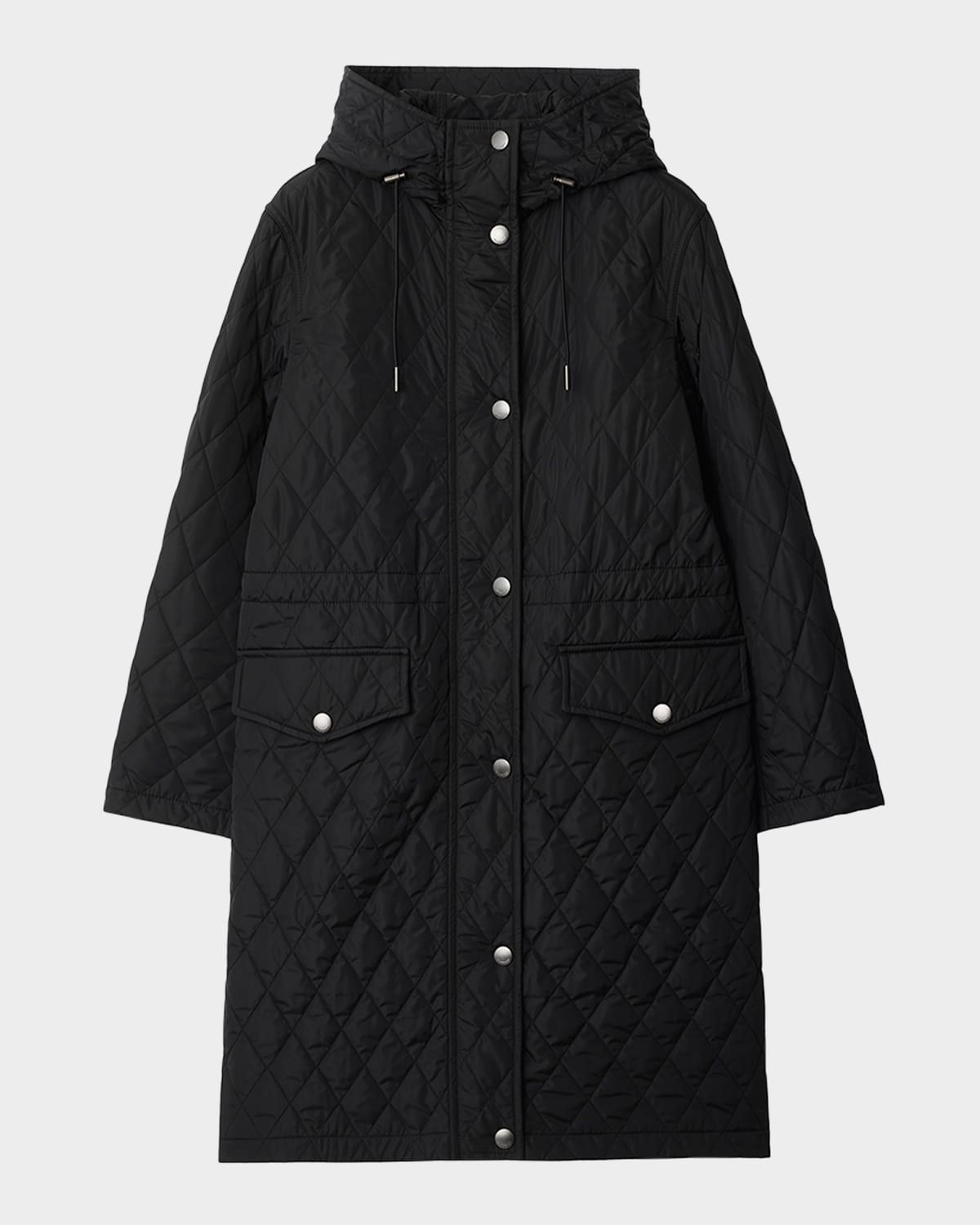 Hillgate Quilted Long Hooded Jacket