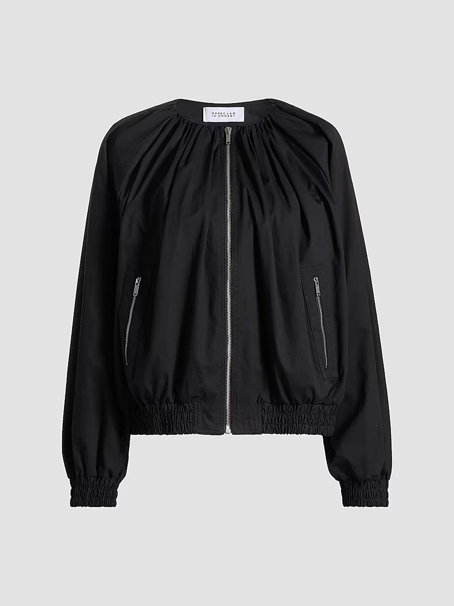 Derek Lam 10 Crosby Women's Lukas Poplin Jacket - Black - Size XL
