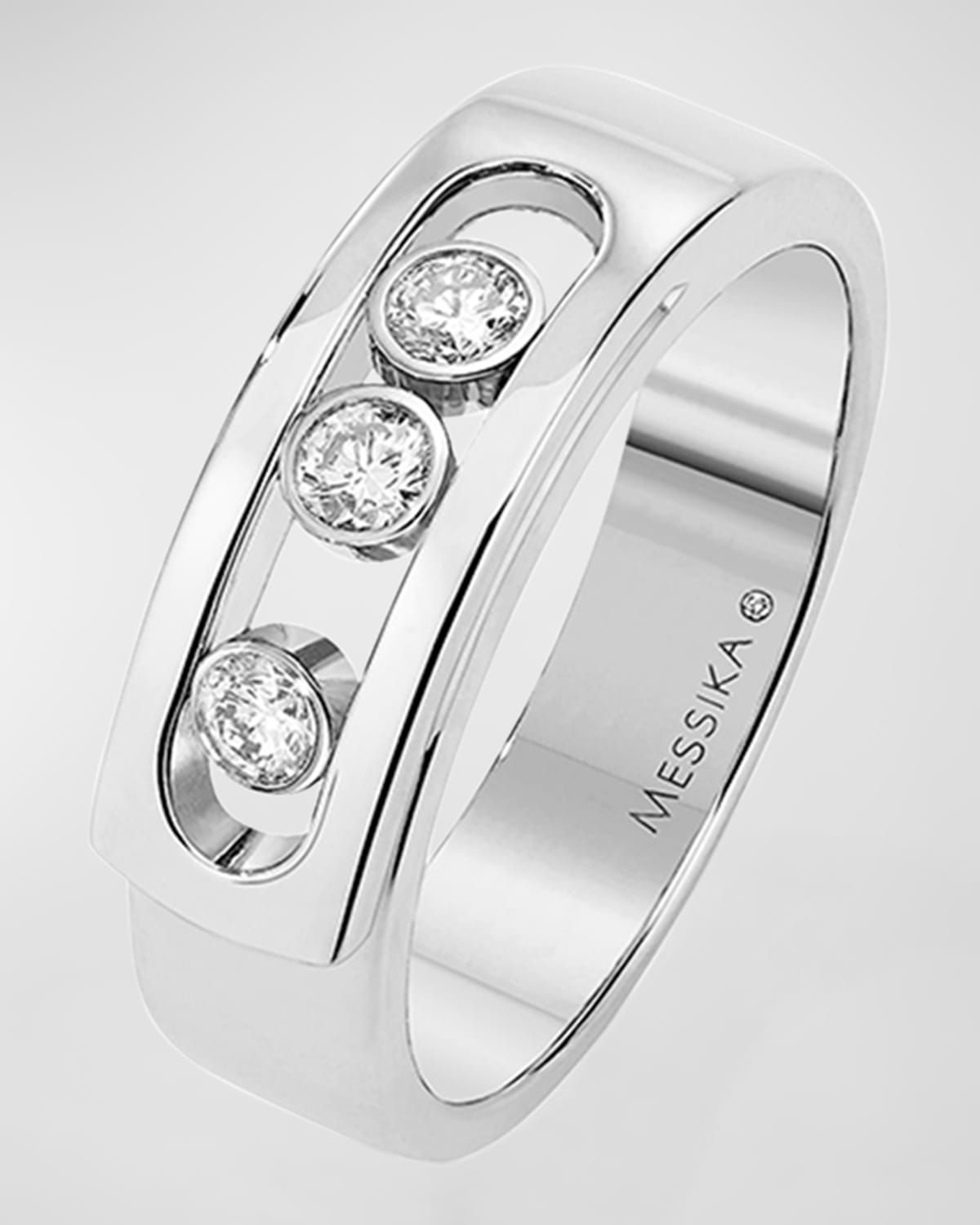 MOVE NOA 18K WHITE GOLD DIAMOND RING