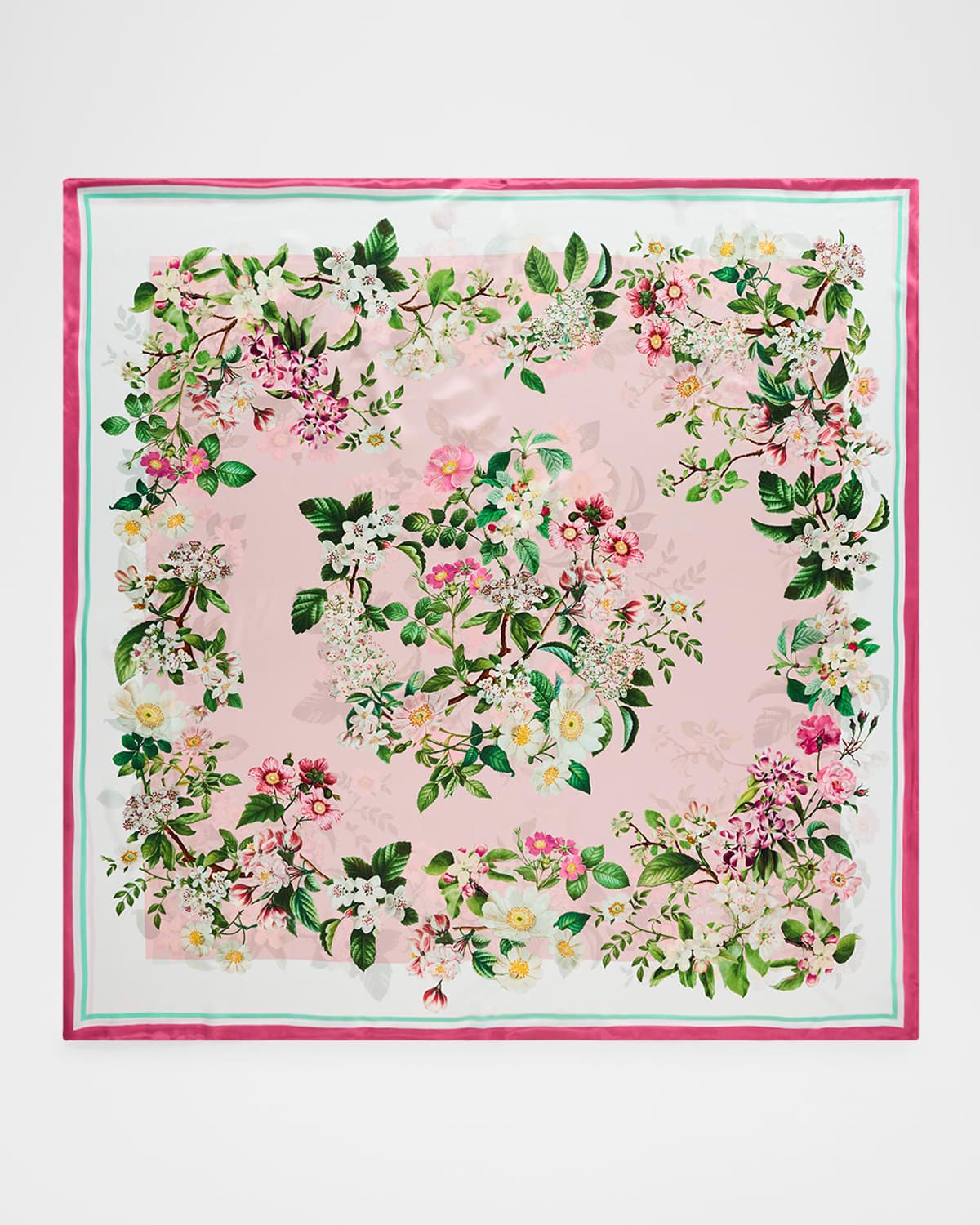 Anna Double-Sided Floral Silk Scarf