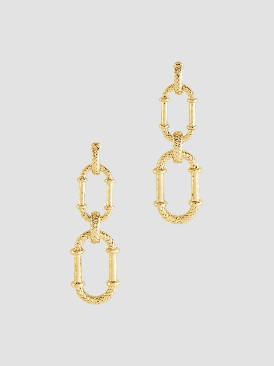Anabel Aram Women's Cheval 18K-Gold-Plated Braided Drop Earrings - Yellow Gold