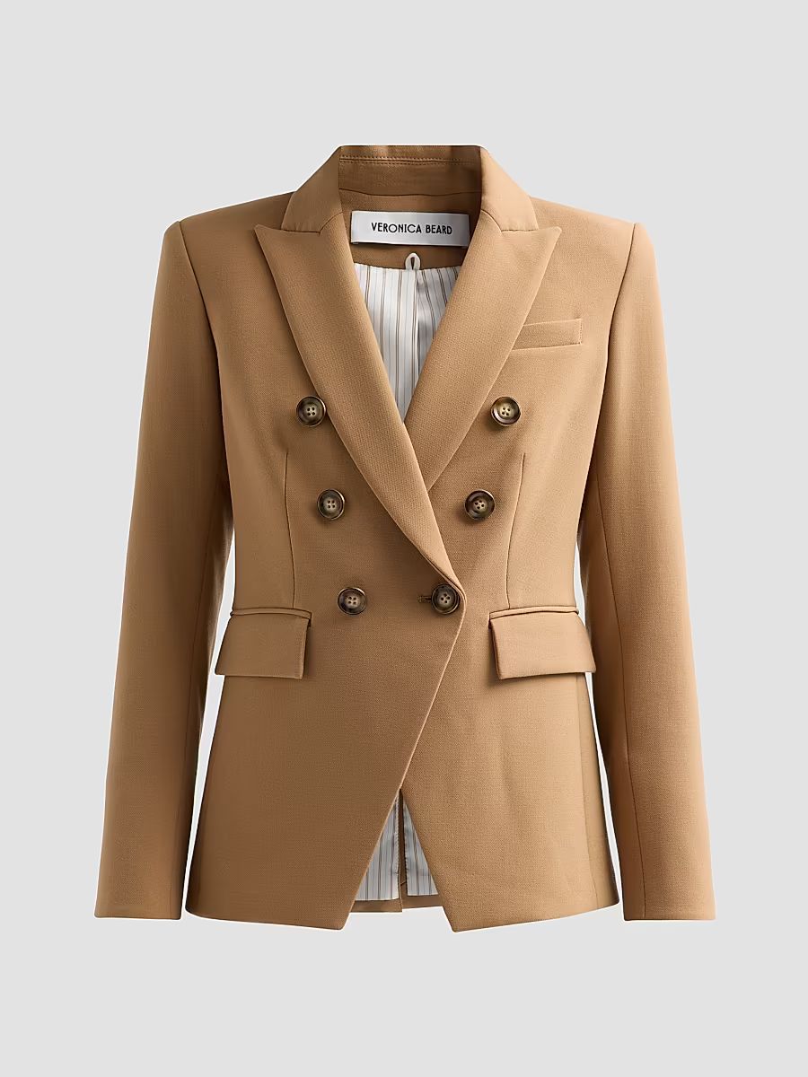 Women's Miller Double-Breasted Dickey Jacket - Heritage Khaki - Size 14