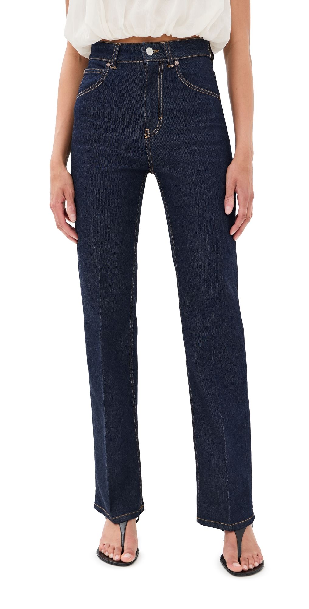 Victoria Beckham Julia Stretch Jeans Indigo Rinse 25