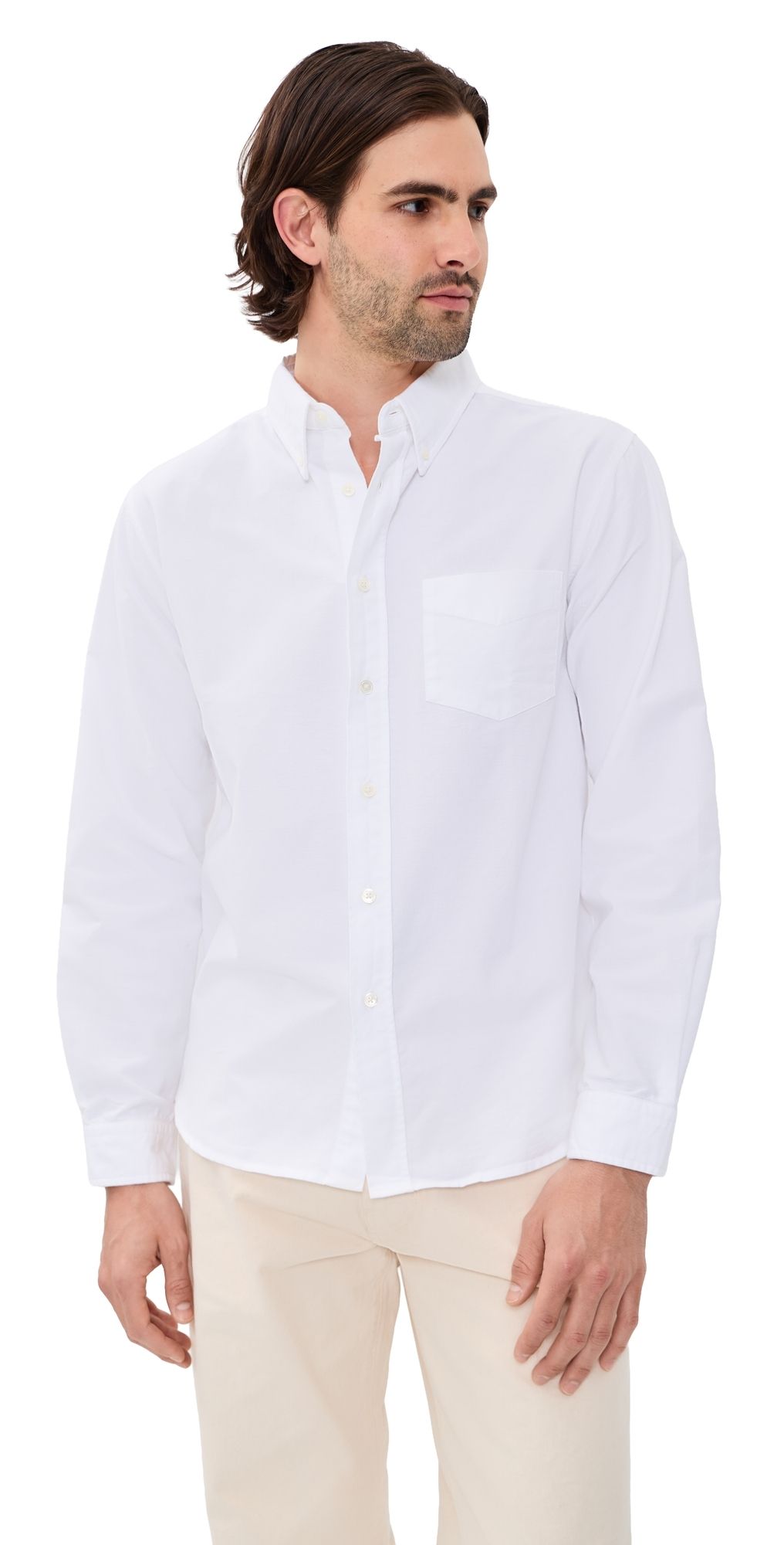 Knickerbocker Beefy Cotton Oxford Shirt White L