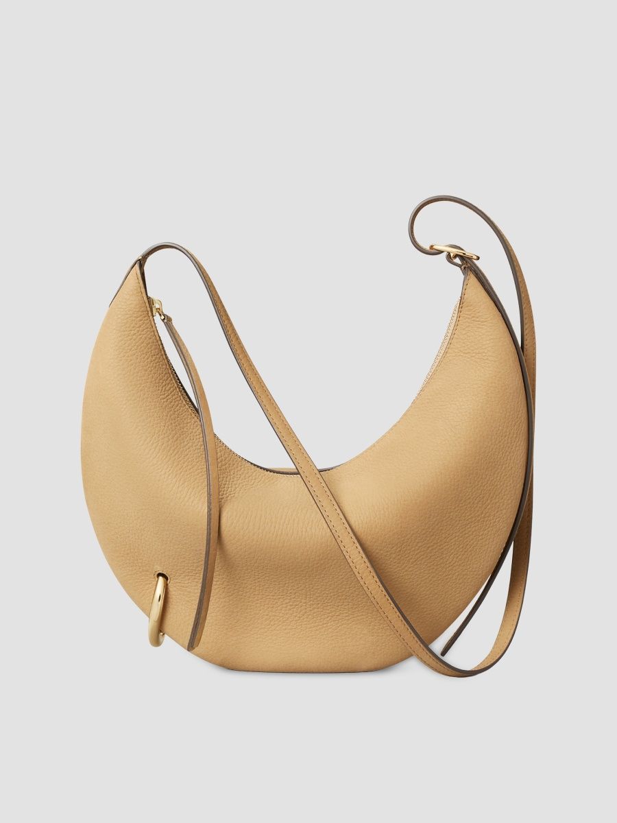 Tory Burch Women's Pierced Leather Crossbody Bag - Stone