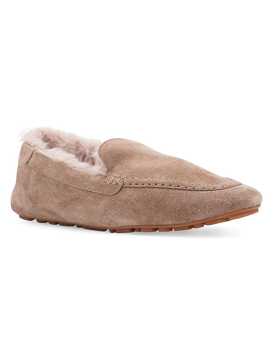 Women's Qalista Suede Driving Loafers - Taupe Suede - Size 11