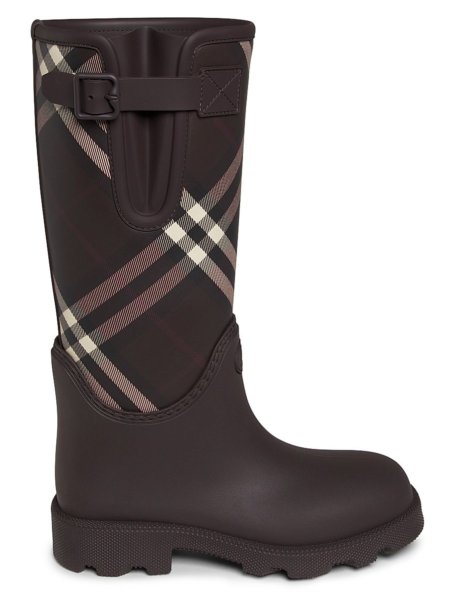 Women's LF Marsh Check Boots - Brown Mahogany Check - Size 11