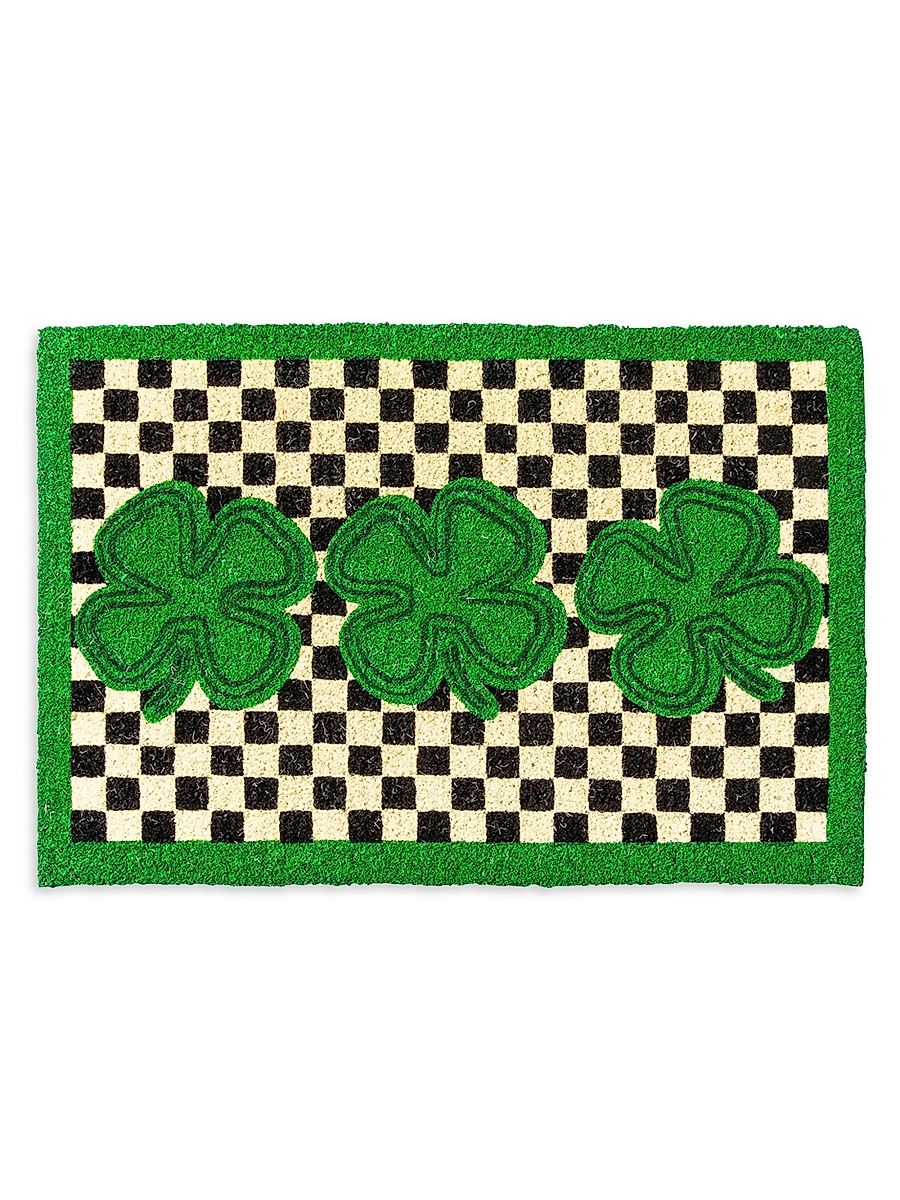 Lucky Clover Coir Entrance Mat