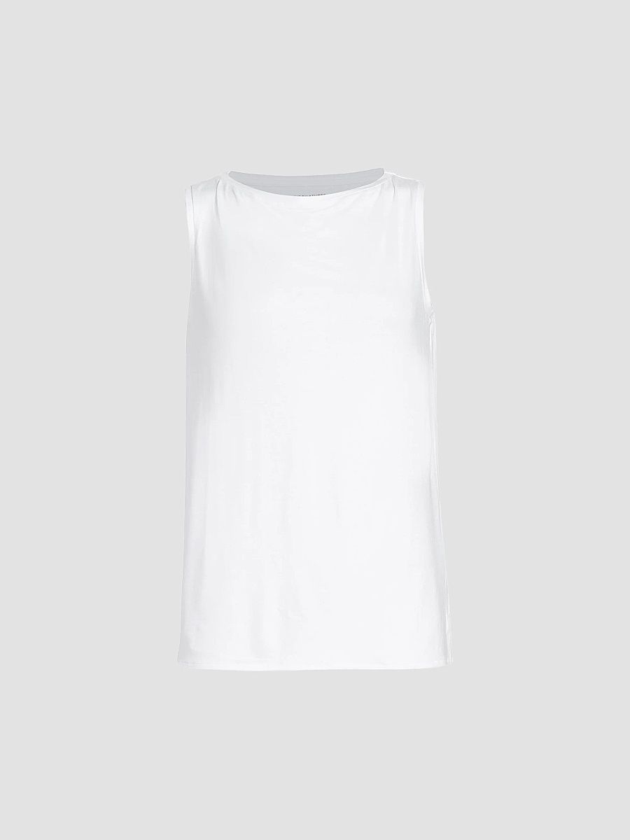 Majestic Filatures Women's Soft-Touch Boatneck Tank Top - Blanc - Size XS