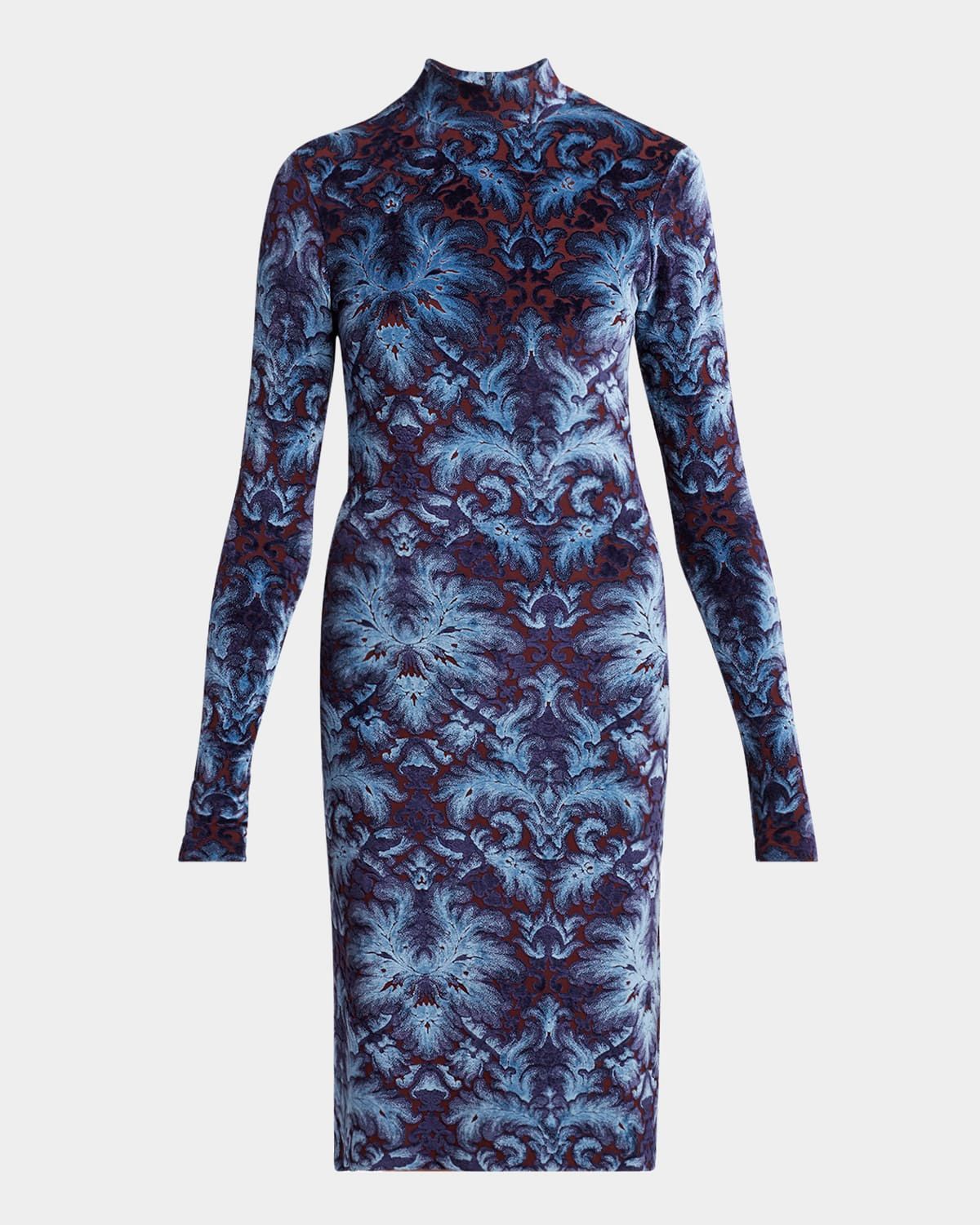 Long-Sleeve Midi Dress