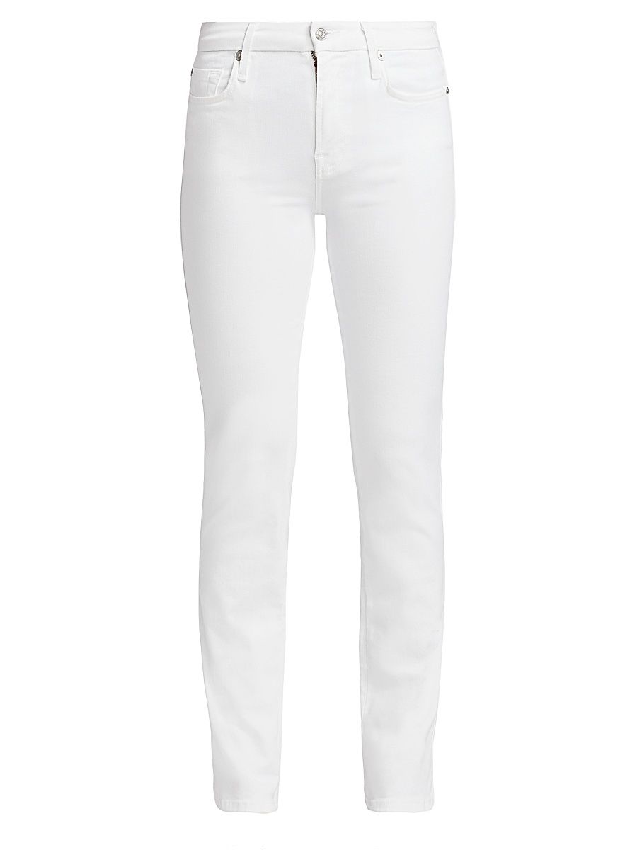 Women's Kimmie Mid-Rise Straight Jeans - Luxe White - Size 26