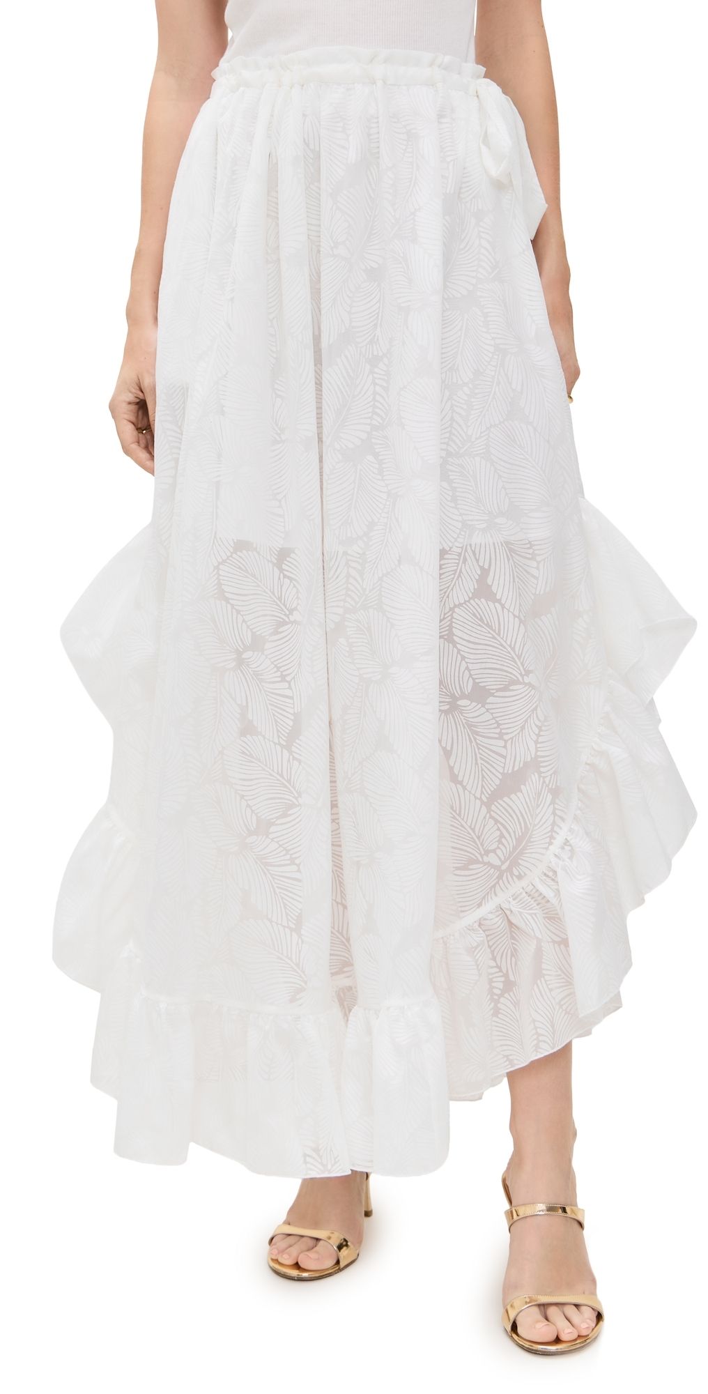 Zimmermann Daylight Ruffle Skirt Ivory 2