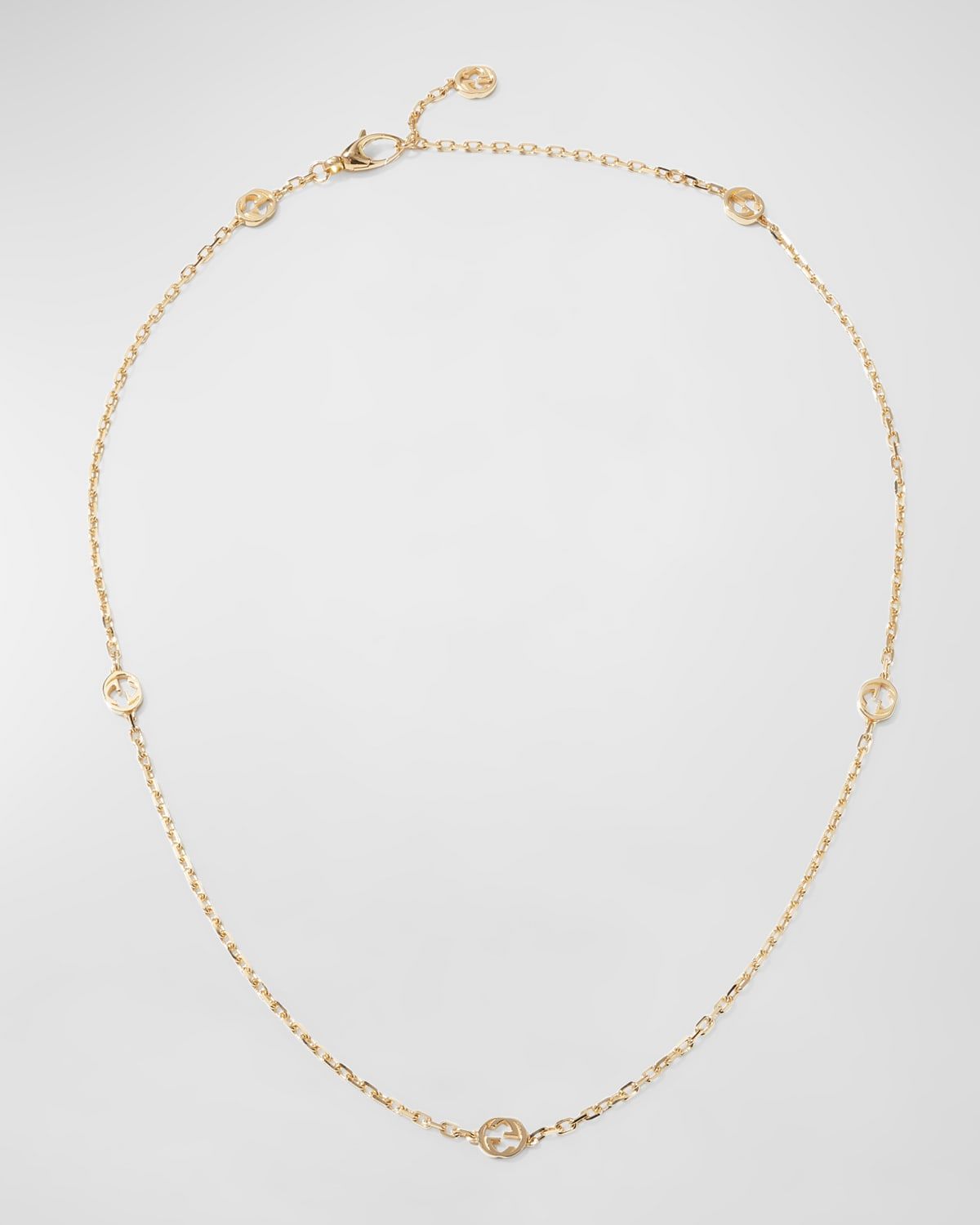 Interlocking G 18k Gold Chain Necklace