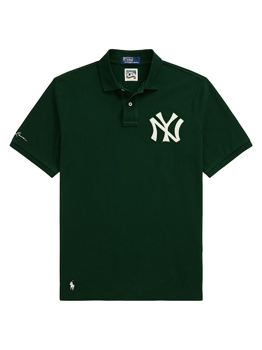 Men's Yankees Polo Shirt - College Green - Size Medium