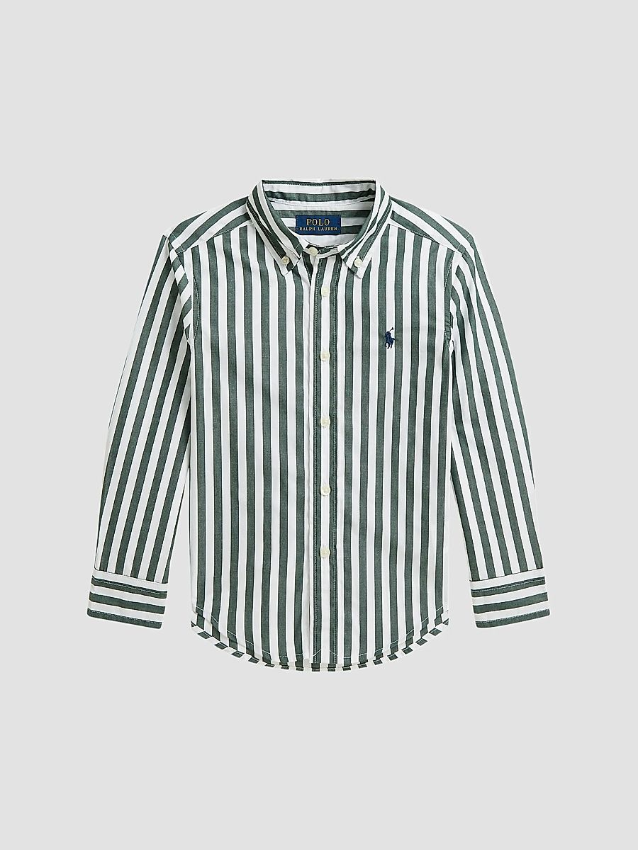 Little Boy's & Boy's Striped Cotton Poplin Shirt - Size 18