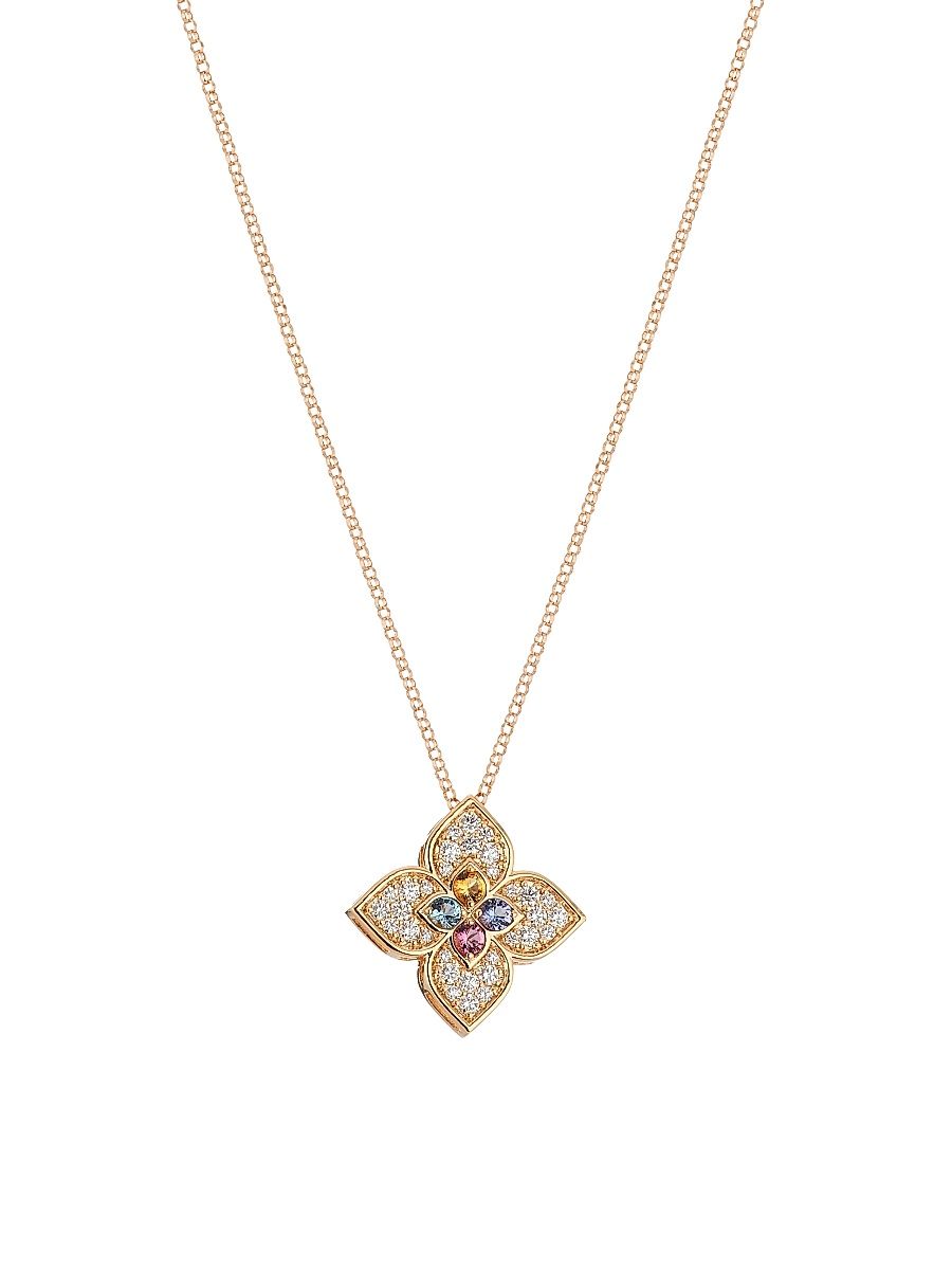 Women's Venetian Princess Carnivale 18K Rose Gold & 0.50 TCW Diamond Pendant Necklace - Rose Gold