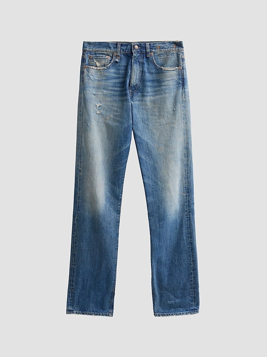 R13 Women's Cuffed Boyfriend Jeans - Hackney Blue - Size 31