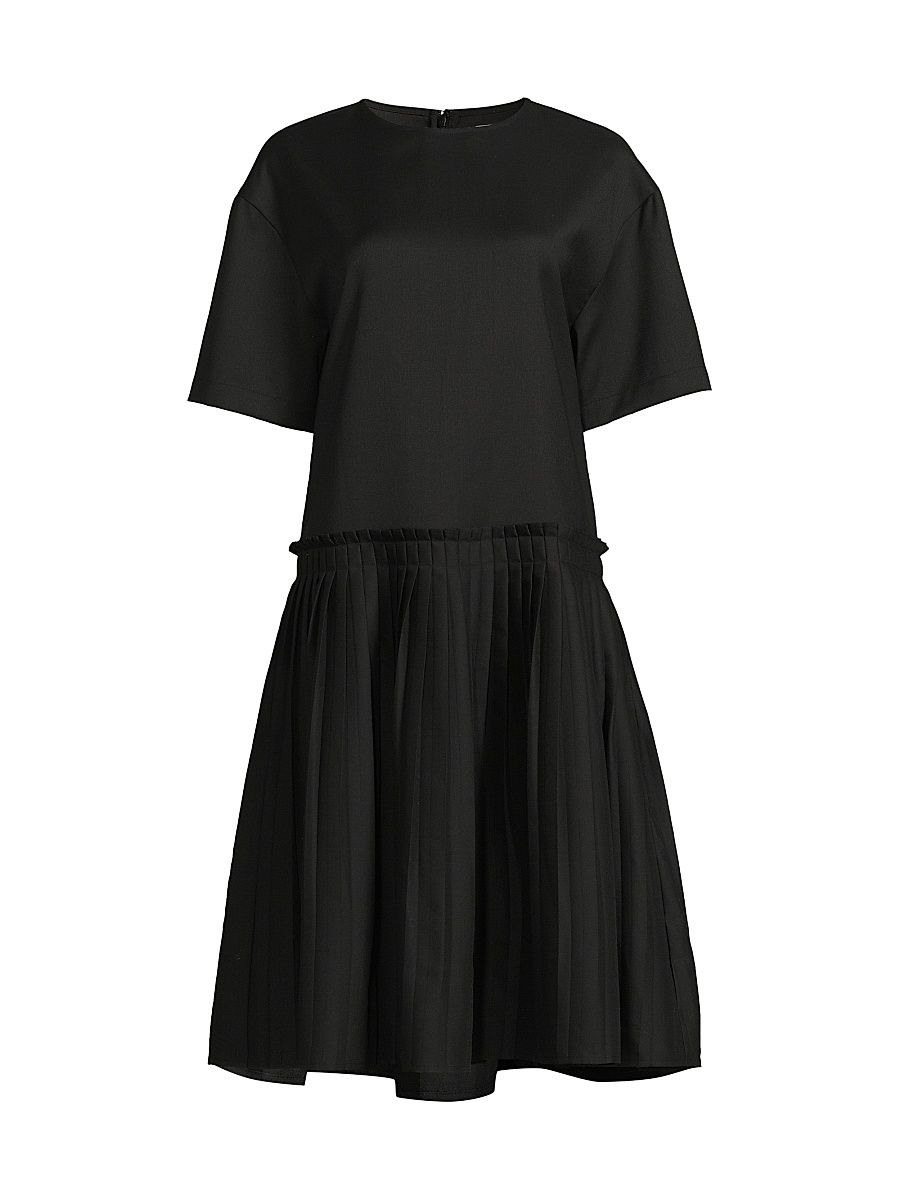 Women's Lohan Drop-Waist Knee-Length Dress - Black - Size XL