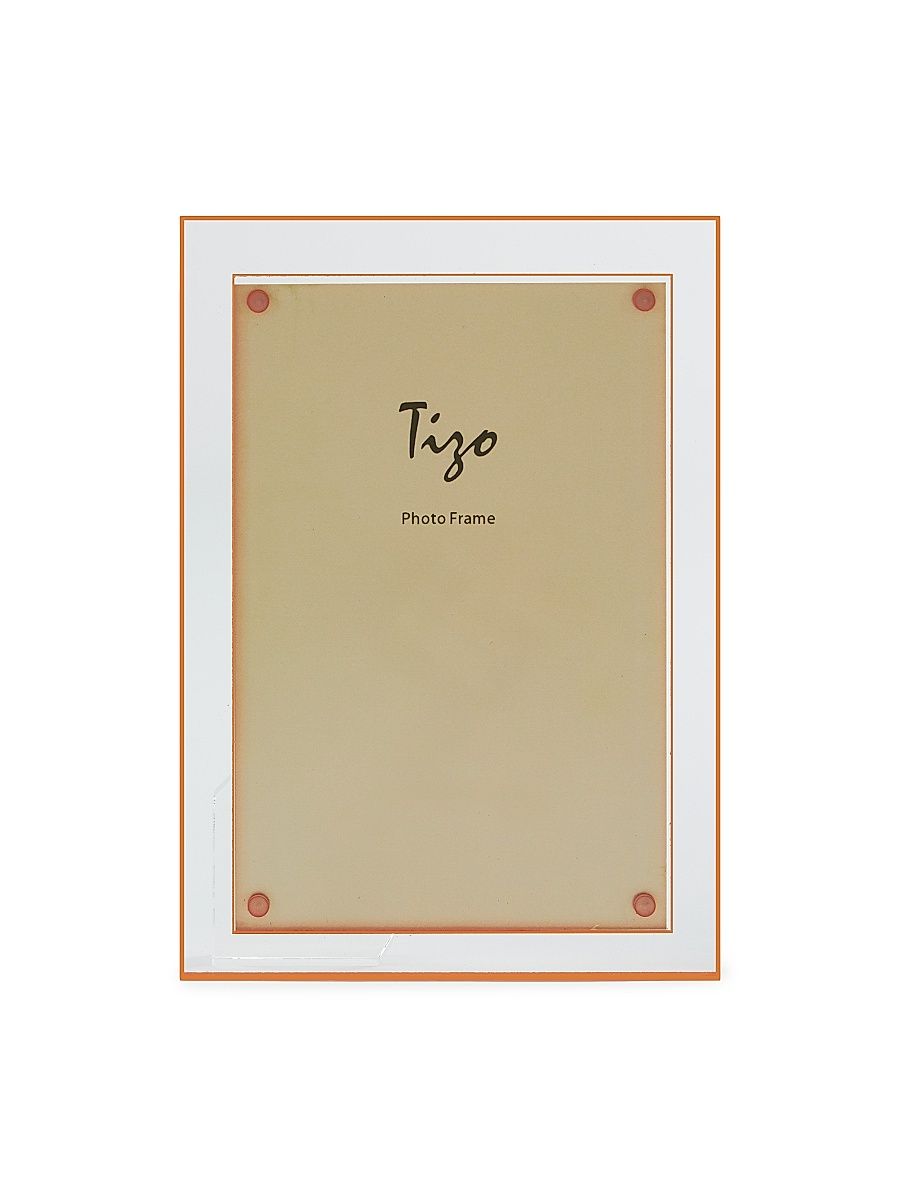 Lucite Double-Border Frame - Turquoise - Size 5 x 7