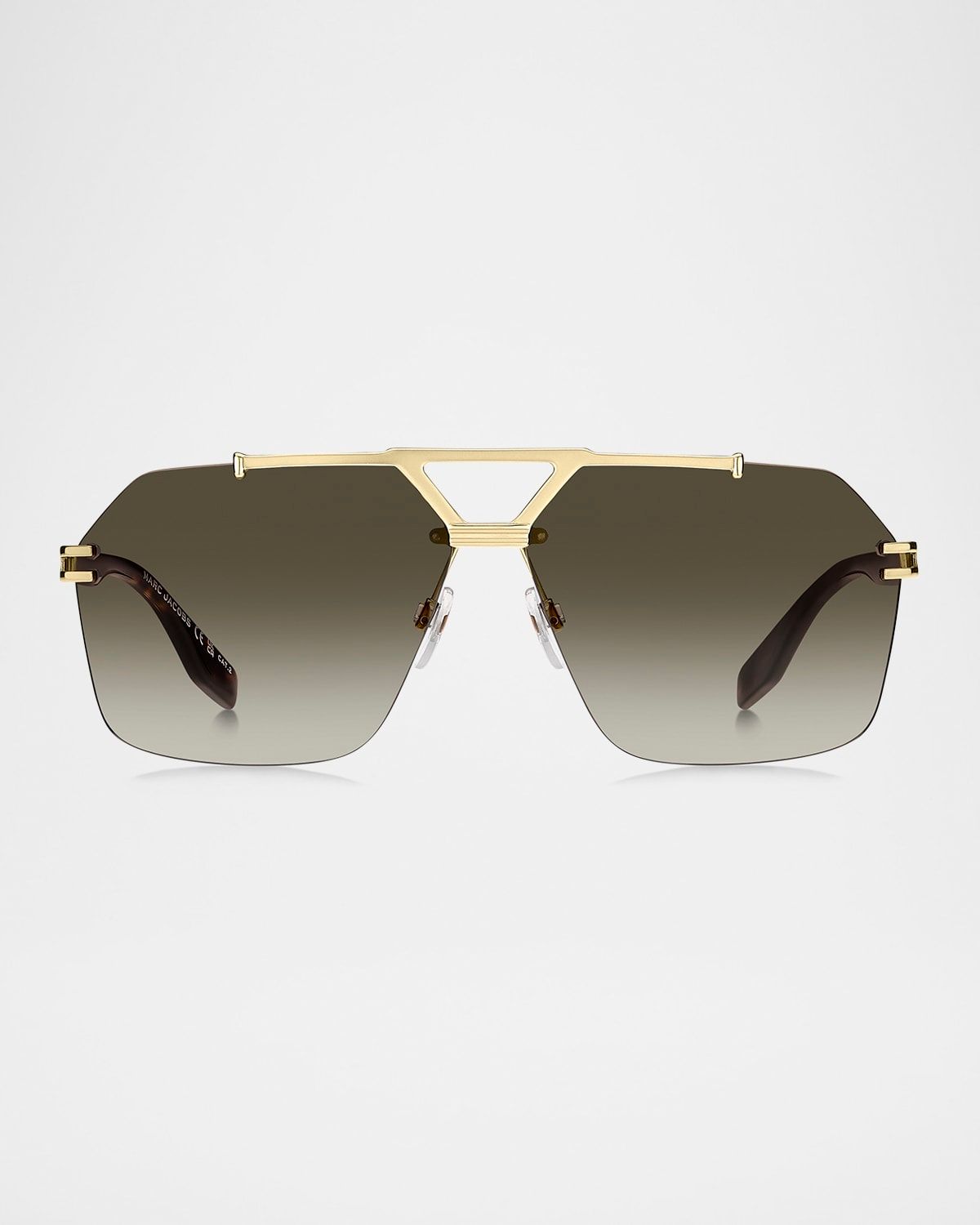 Marc 837S Titanium Rectangular Sunglasses