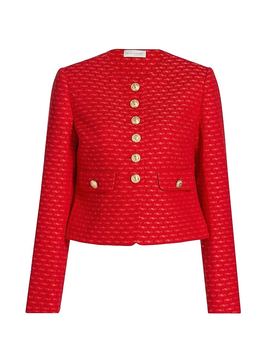 Women's The Marlena Woven Jacket - Poppy Glow - Size XS