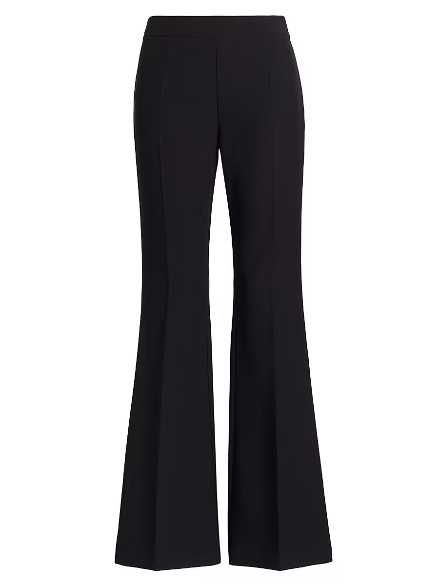 Women's Elise Crepe Flared Pants - Black - Size 14
