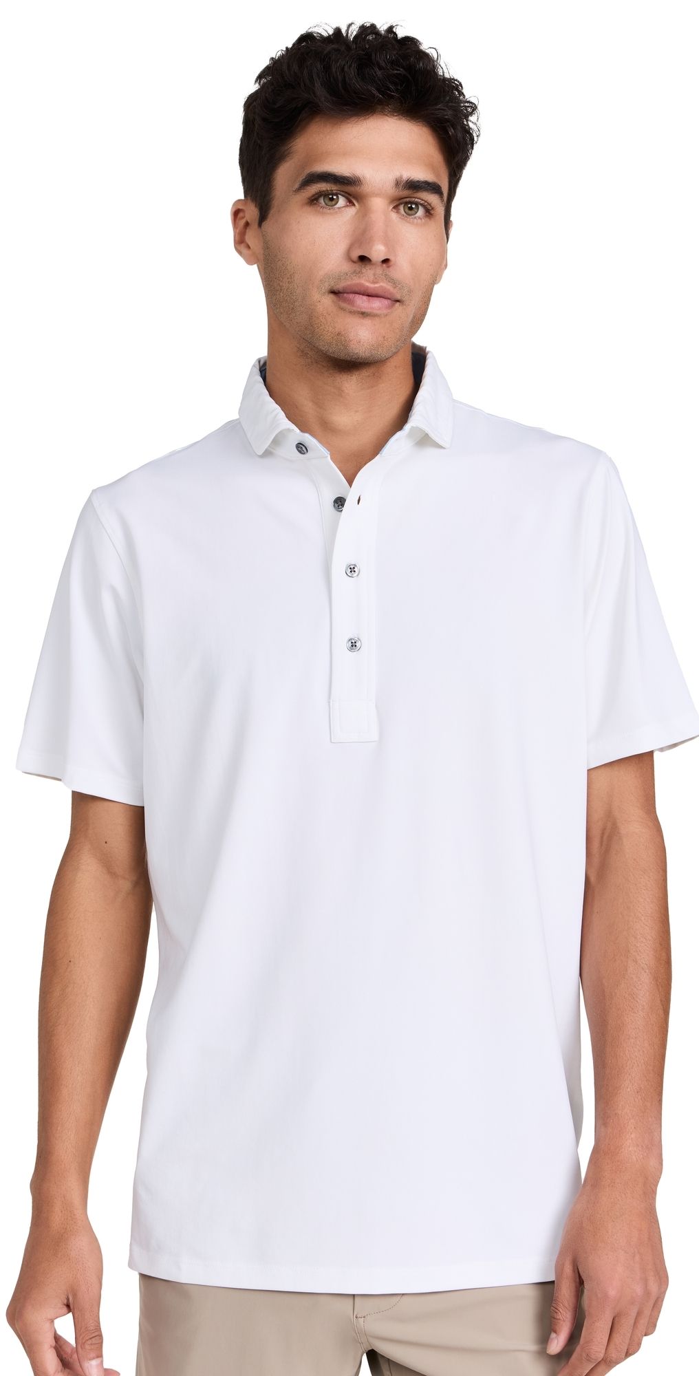 Greyson Tala Lightweight Airflow Jersey Polo Arctic L