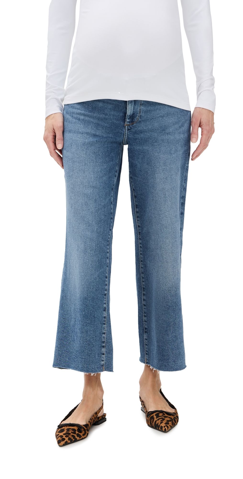 DL1961 Hepburn Wide Leg Petite Maternity Jeans East Lake (Vintage) 31