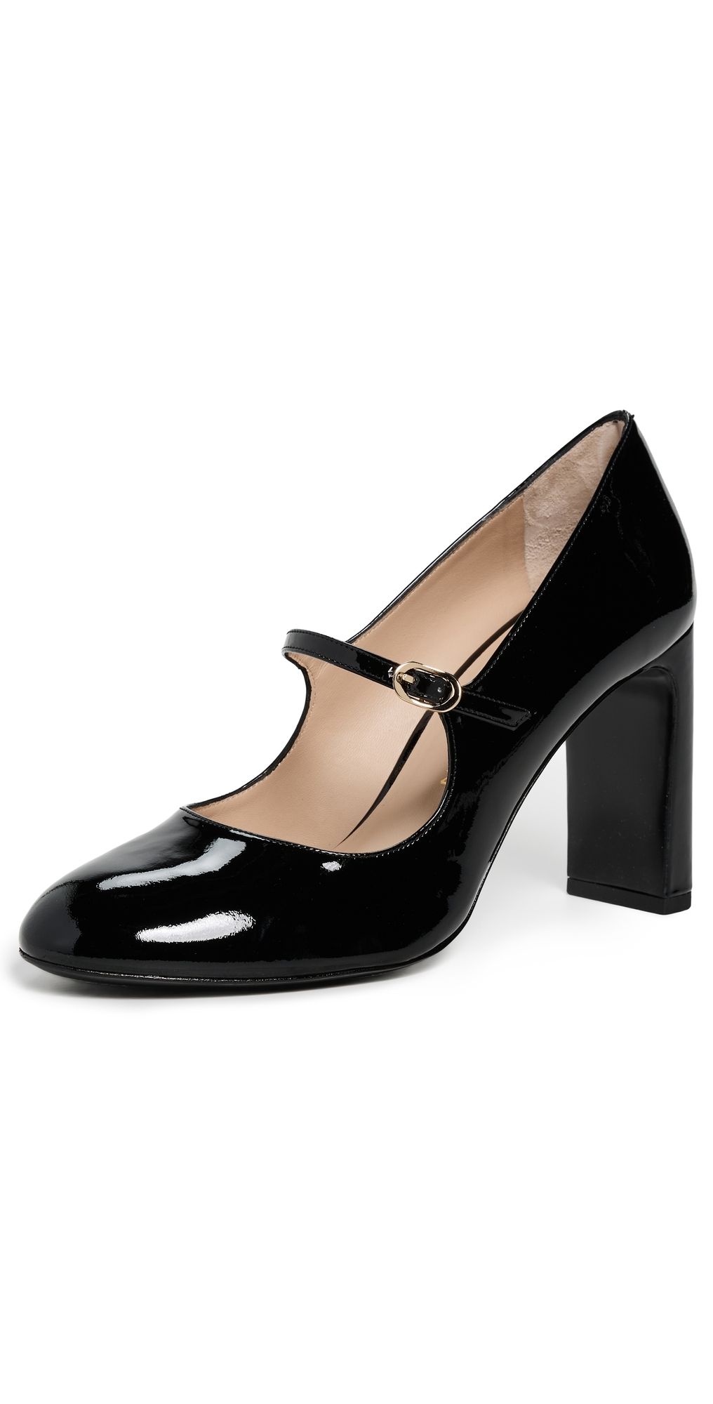 Stuart Weitzman Babette Mary Janes 85mm Black 10.5