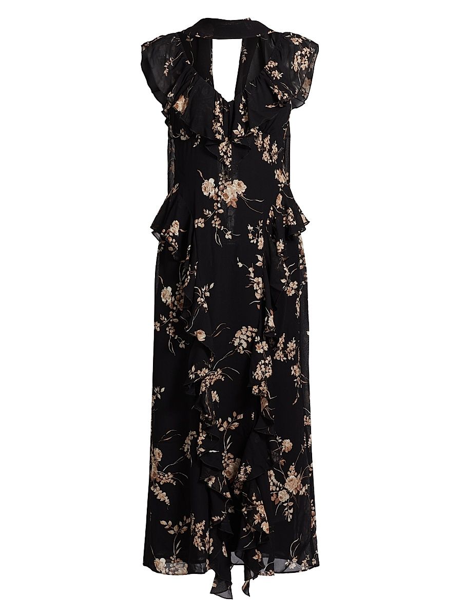 Women's Silvana Floral Georgette Dress - Sybil - Size 10