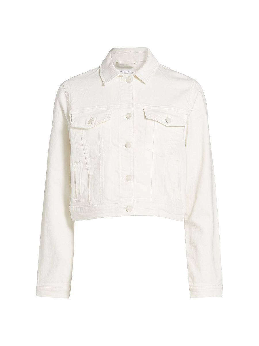 Women's Committed To Fit Denim Jacket - Cloud White - Size XXXL