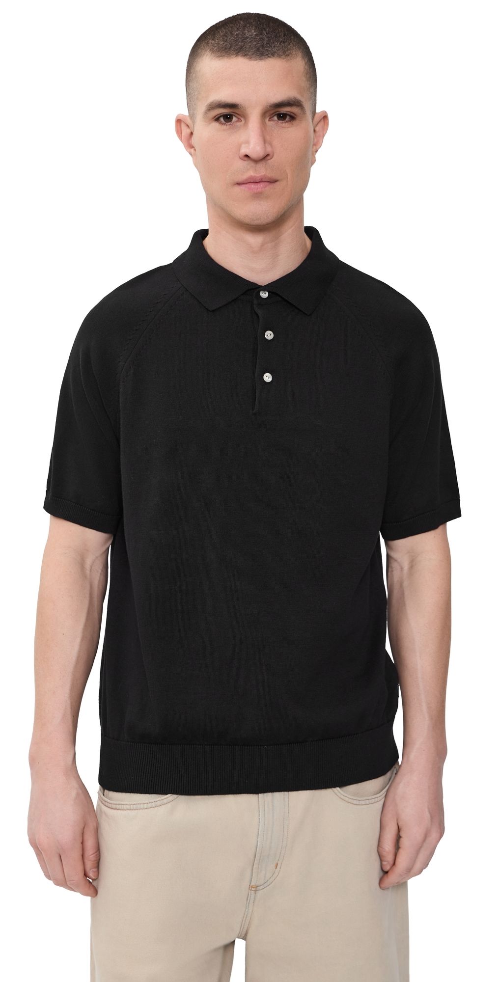 Knickerbocker Madison Cotton Polo Black L