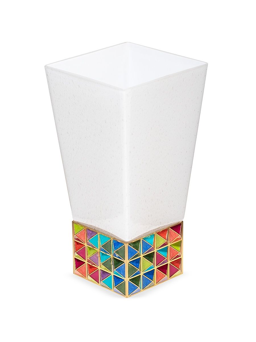 Opus Pyramid Vase - Rainbow