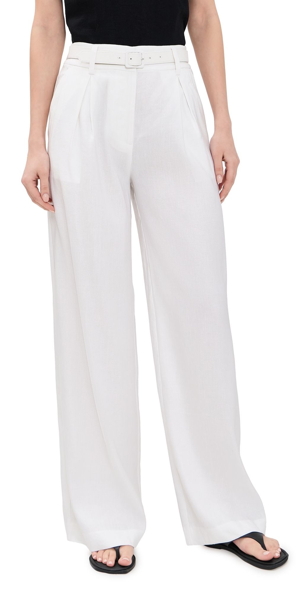 Favorite Daughter The Miranda Linen Pants White 6