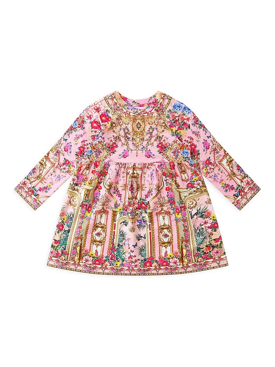 Little Girl's & Girl's Printed Long-Sleeve Jersey Dress - Size 6