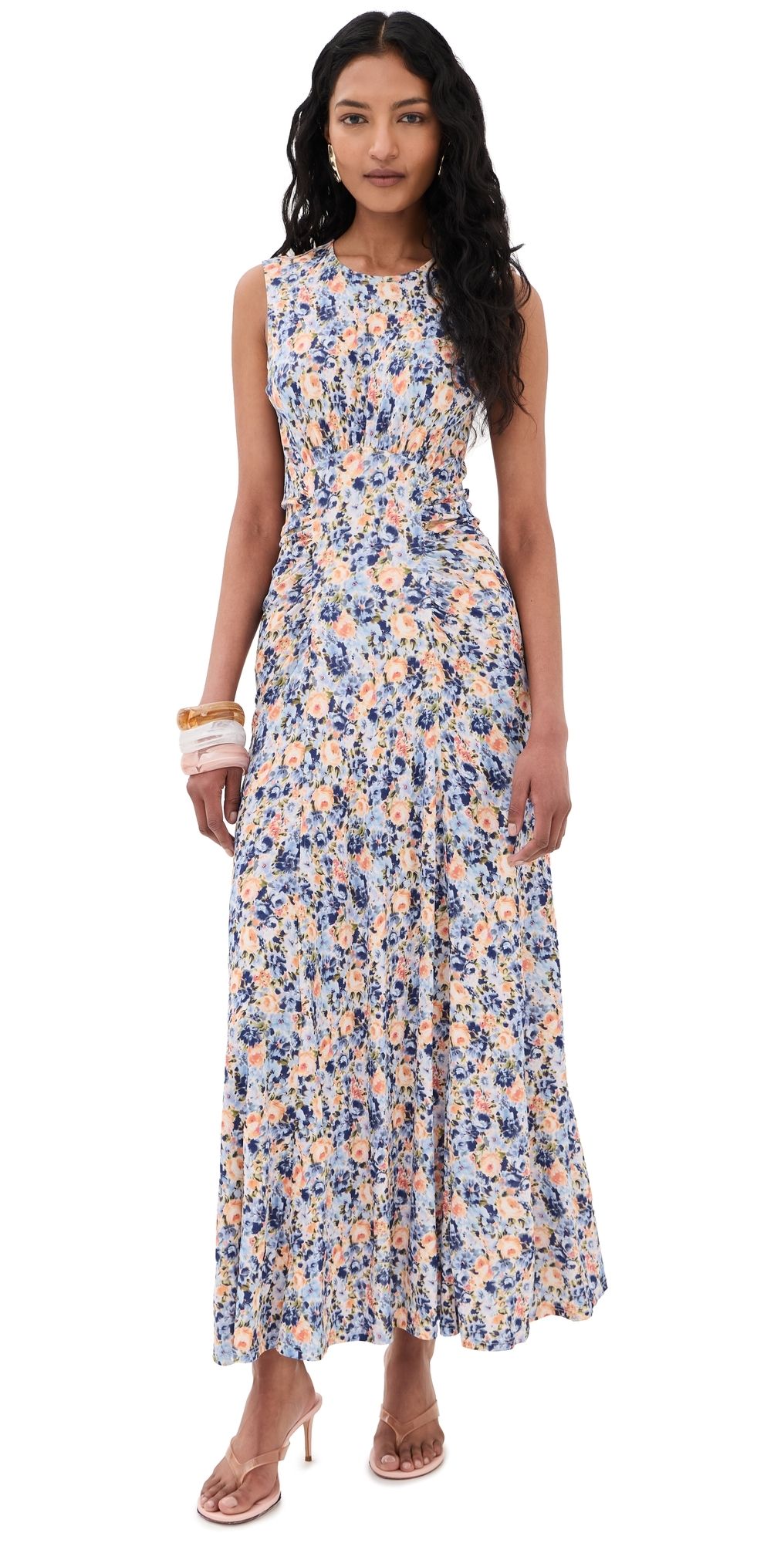 Ulla Johnson Lana Ruched Jersey Dress Orchid S