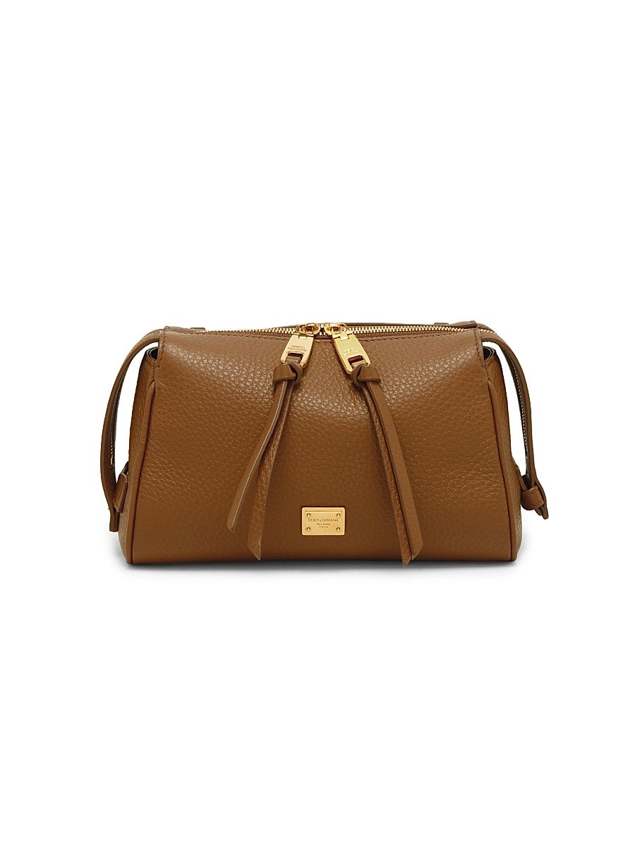 Women's Vittoria Leather Top Handle Bag - Caramello